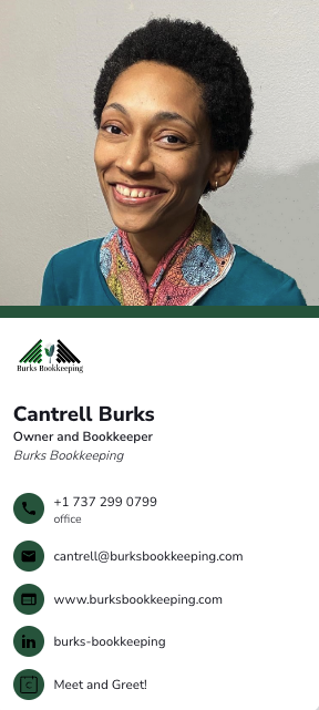 Burk's Bookkeeping Virtual Contact Card